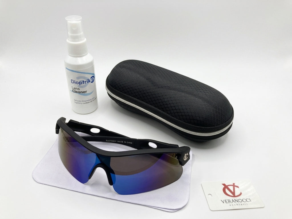 Lentes tornasolados Veranocci Medianos con Estuche + Spray