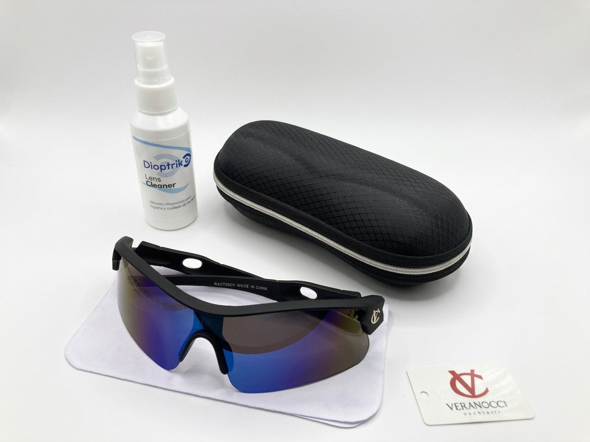 Lentes tornasolados Veranocci Medianos con Estuche + Spray