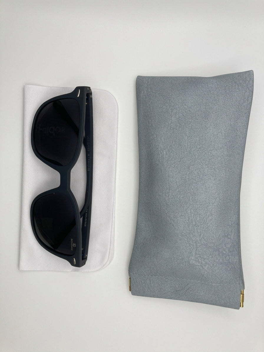 Lentes de sol MILENIUS Gris y Azul esquinas estructuradas + Estuche
