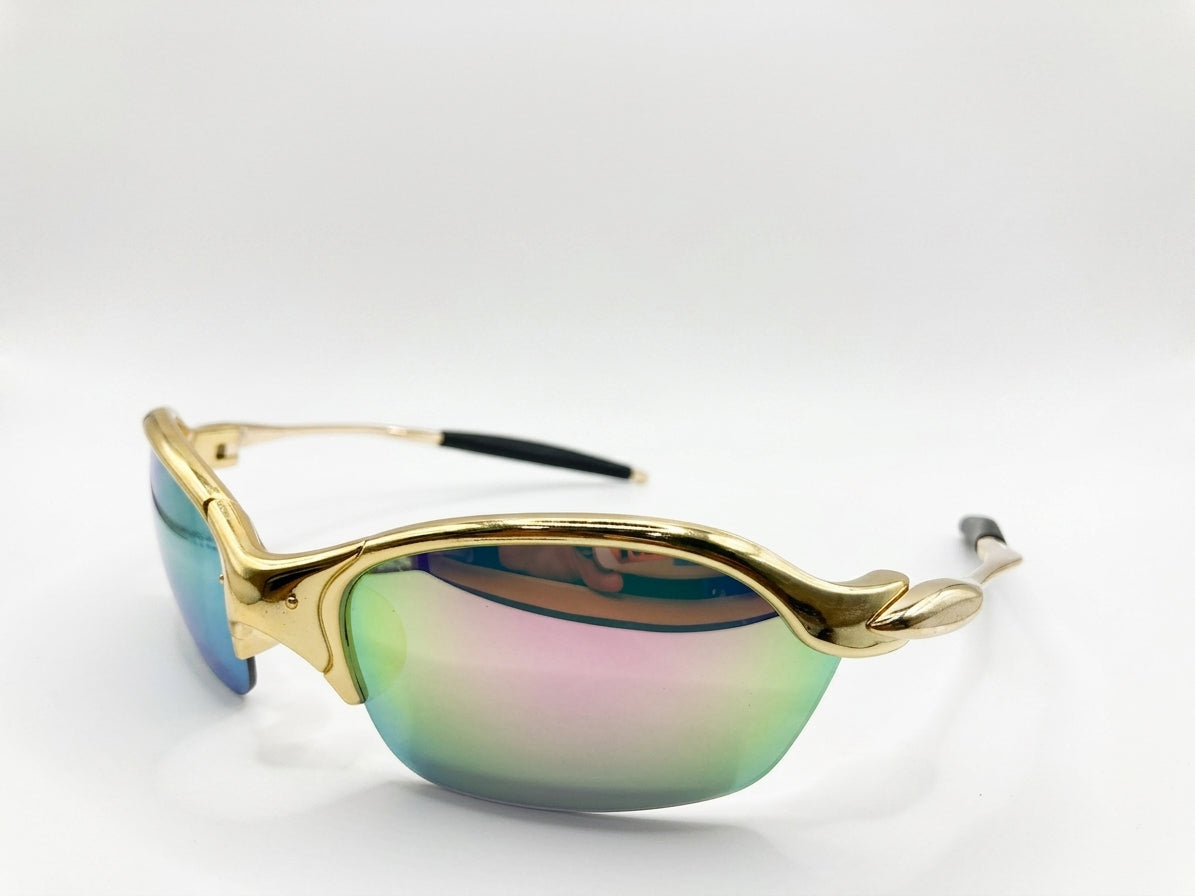 Lentes tornasolados Veranocci Dorado con Estuche + Spray