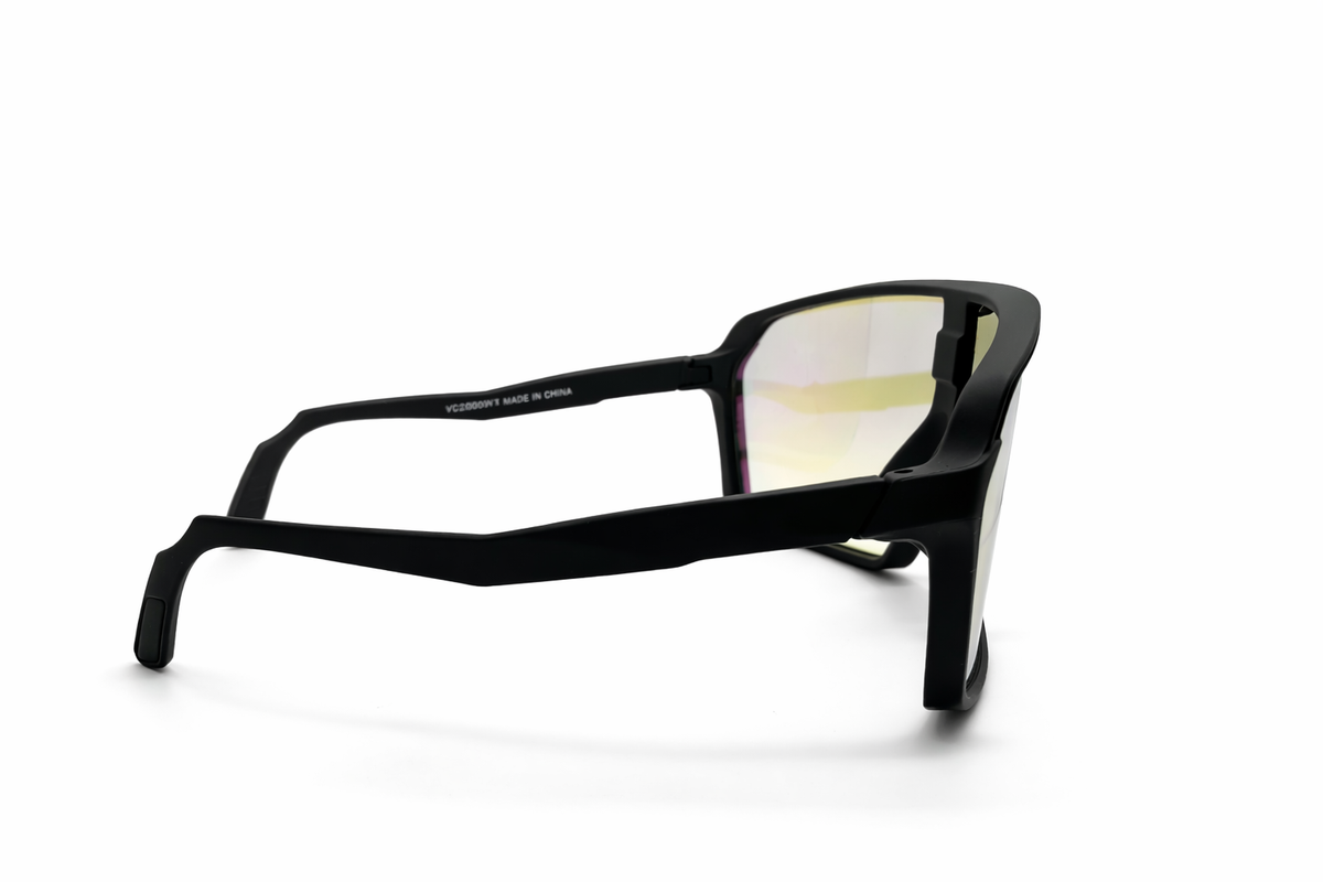 Lentes tornasolados Azul Veranocci Grandes con Estuche + Spray
