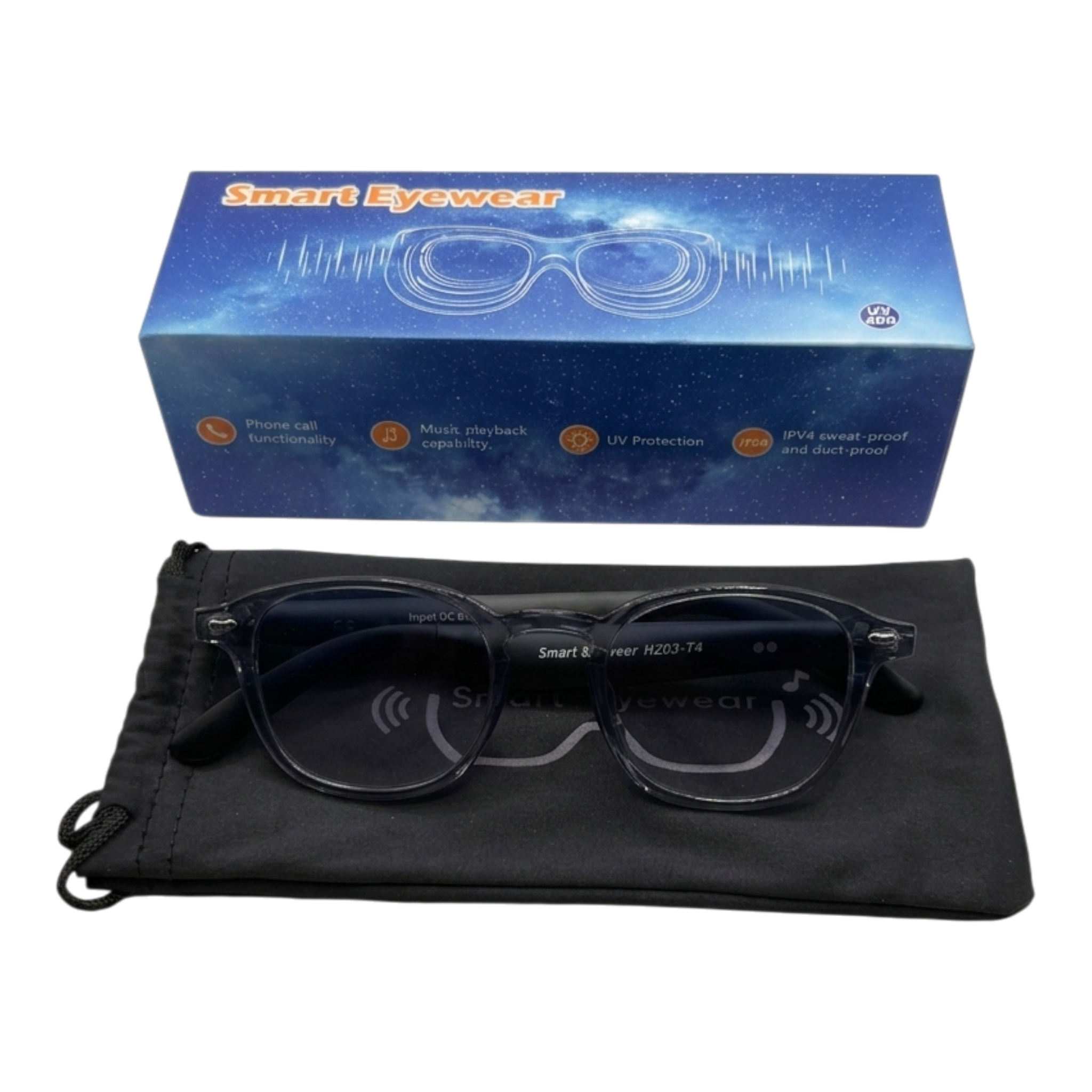 Lentes de sol con Funcion Auricular negros
