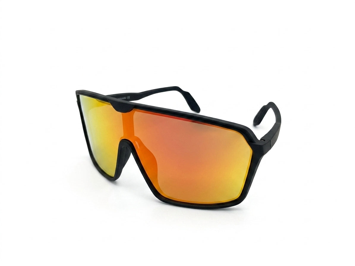 Lentes tornasolados Anaranjados Veranocci Grandes con Estuche + Spray