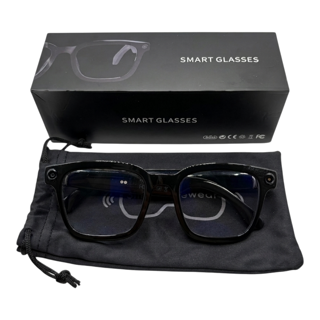 Lentes INTELIGENTES montura color negro (Smart Glasses)